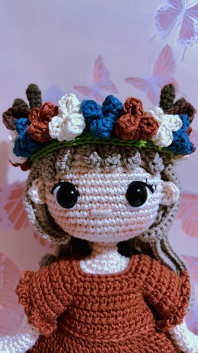 Muñeca Personalizada De Venadito Tejida A Crochet Amigurrumi