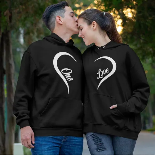 Sudaderas Duo Pareja Duo Pack Sudaderas Pareja Novios One Love