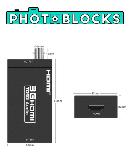 Adaptador/conversor De Señal Hdmi A Sdi 1080p / Envio Gratis