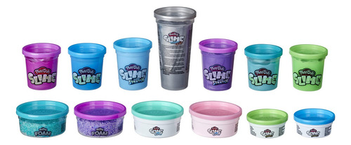 Play-doh Kit De Espuma Y Play-doh Slime: Super Cloud Slime,. Color Paquete Variado Definitivo: Colores Geniales