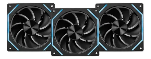 Kit Ventoinhas Pichau Ventus Nx Reverse Argb 3x120mm Preto