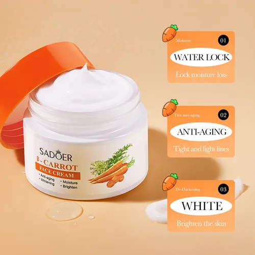 Crema Facial De Zanahoria, Crema Facial Hidratante, Reafirma