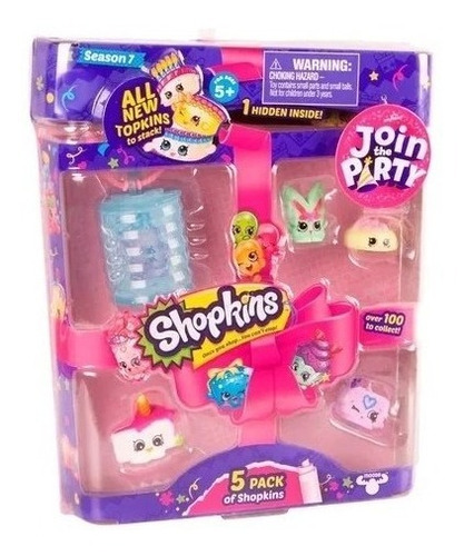 Shopkins Figuras Coleccionables  Join The Party Pack X5