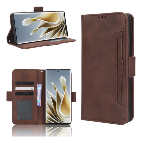 Compatível Com Zte Nubia Z50, Capa Flip, Couro Pu, Protetora