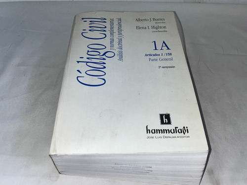 Codigo Civil 1a - Bueres - Hammurabi (Usado)