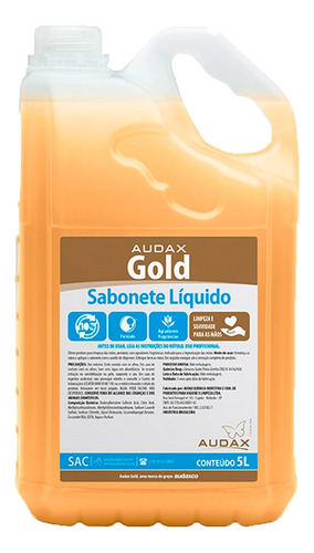 Sabonete Liquido Pêssego 5l Audax Gold