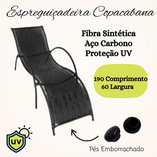 2 Espreguiçadeira Com Trançado Manual Resistente Promoção