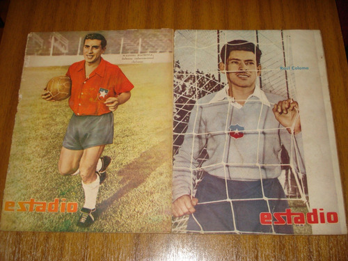 2 Revistas Estadio / Seleccion Chilena