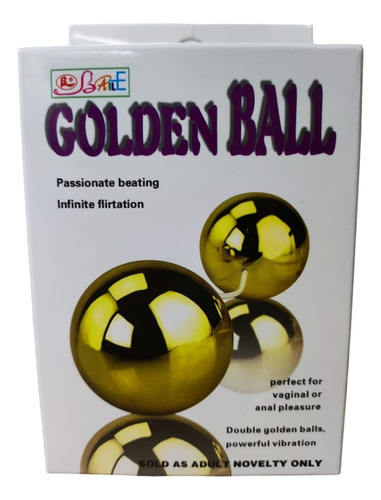Bolas Chinas Vibrador Doradas + Control Potencia Placer