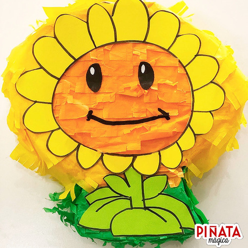 Piñata Girasol De Plants Vs Zombies