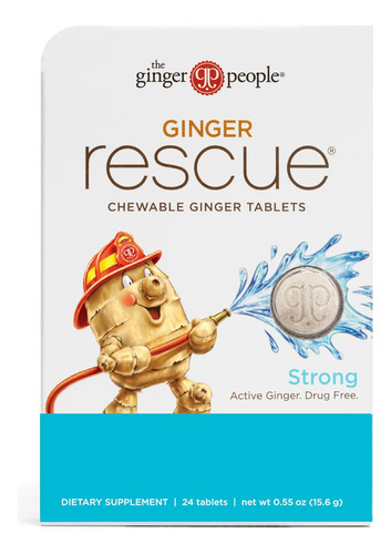 The Ginger People Ginger Rescue Tabletas Masticables 24