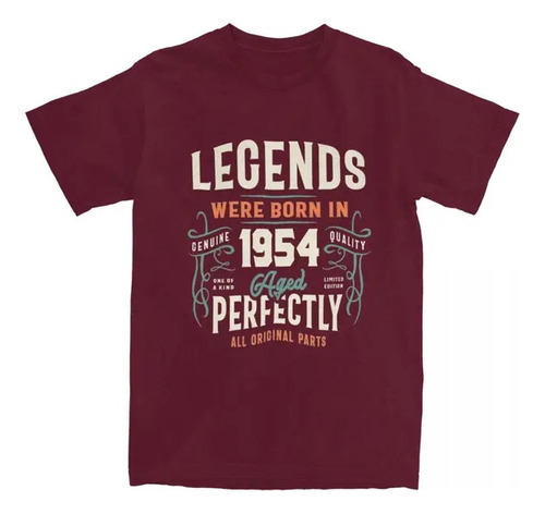 Camiseta De Manga Corta Estampada Legends 1954