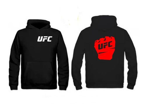 Poleron Canguro Estampadas Con Diseño Ufc Ambos Lado