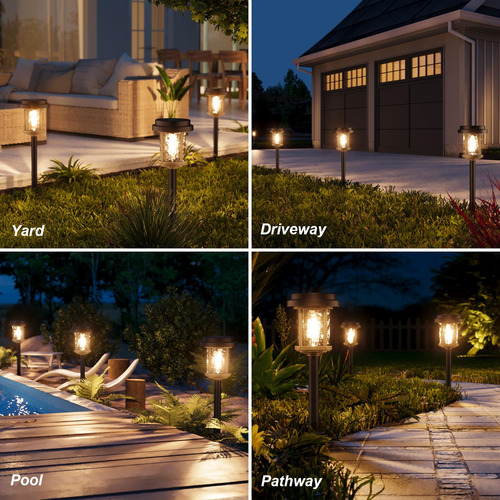 Luzes Solares Xmcosy+, Pacote Com 6 Pathway 15 Lm Ip65 À Pro