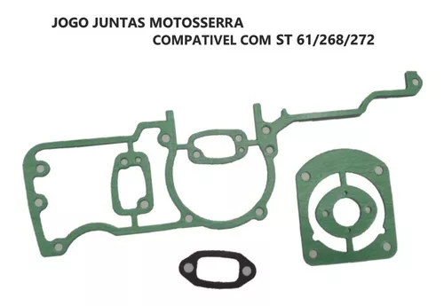 Jogo De Junta Motosserra Compativel Com Husqvarna 61 268 272