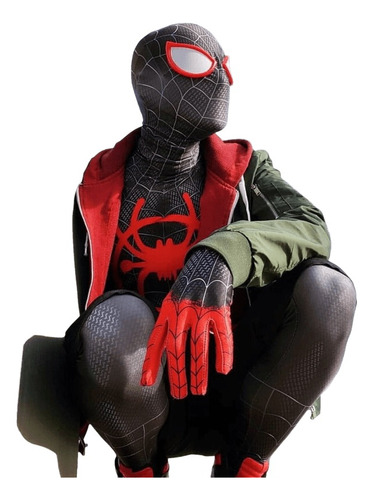 Disfraz Traje Miles Morales The Spider-verse Adulto/niño Cosplay Zentai Importado Americano