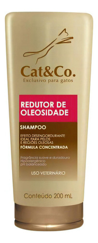 Shampoo Redutor De Oleosidade Cat&co 200ml