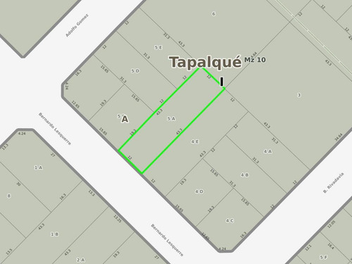 Terreno En Venta - 520mts2 - Tapalqué