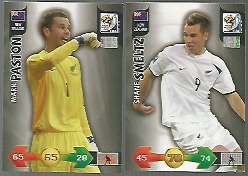 2 Cards Futebol Seleção Da Nova Zelândia - South Africa 2010