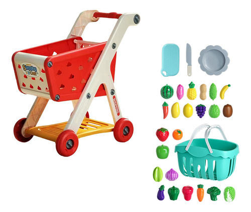 Carrito De Compras Para Niños, Juego De Carrito,