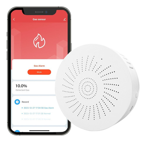 Alarma Wifi Sensor Detector De Gas Natural/carbón/glp/metano