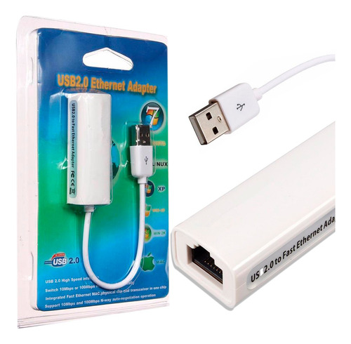 Adaptador Usb A Internet 2.0 Rj45 Nuevo Portable Red Lan 