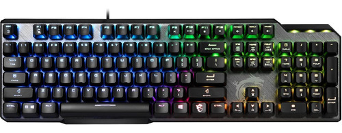 Teclado Alámbrico Msi Vigor Gk50 Elite Ll Blue Switches