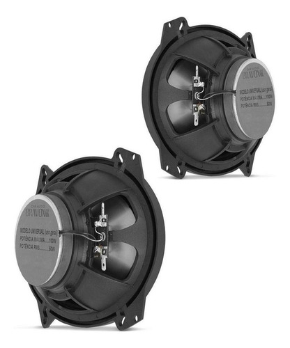 Alto Falante Bravox B3x68x 6x8 Polegadas 100wrms Par Cor Preto/vermelho