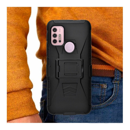 Imagen 8 de 10 de Funda Uso Rudo 3 En 1 Motorola Moto G10 G20 G30 G10 Power