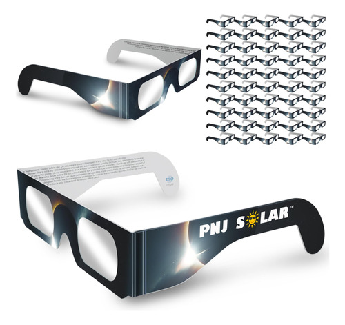 Gafas De Eclipse Solar  Certificado Iso Seguro Para Vision 