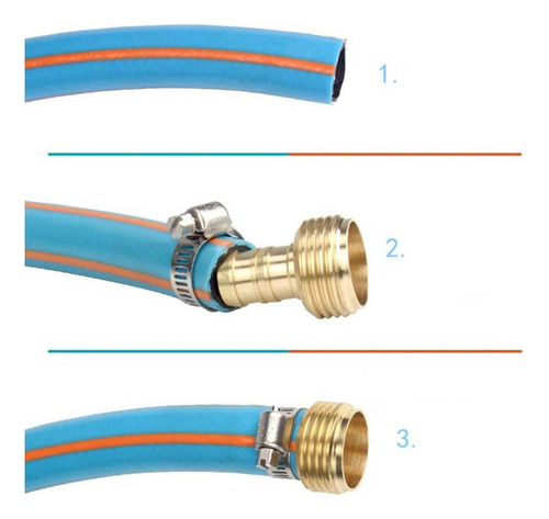Latón 5/8 Pulgadas Conector De Manguera De Jardín Conector