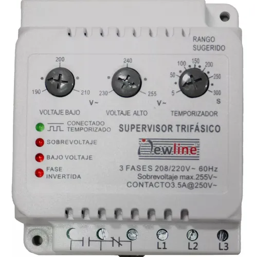 Protector De Voltaje Proindustrial Trifasico 3 Fases