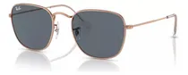 Comprar Anteojos Lentes Sol Ray-ban Frank Rb3857 Unisex - Lente Azul Traslucido Varilla Rose Gold Armazón Rose Gold Diseño 9202r5 | Medium 51mm
