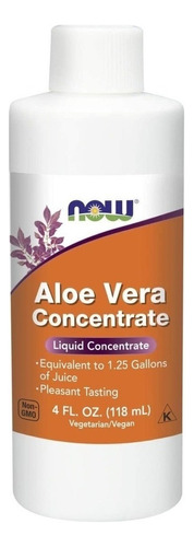 Aloe Vera Concentrado 118ml, Now,