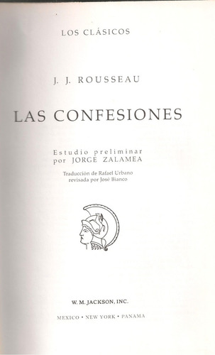 Libro Fisico Las Confesiones (tapa Dura) / J. J. Rousseau