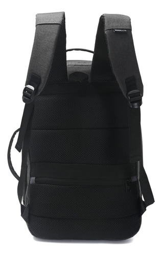 Mochila Wanderlust Travel Go Wdlt 18 Pulgadas Porta Notebook Negro Liso