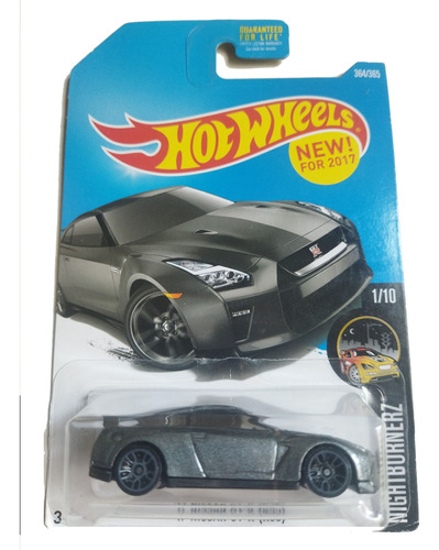 Hot Wheels 17 Nissan Gt-r (r35) Negro Mg1