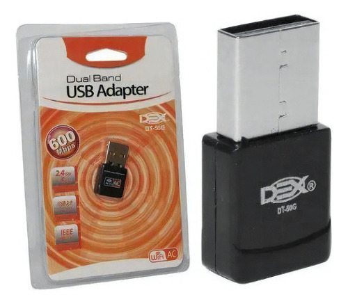 Adaptador Wi-fi Usb 5ghz Dual Band 600mbps