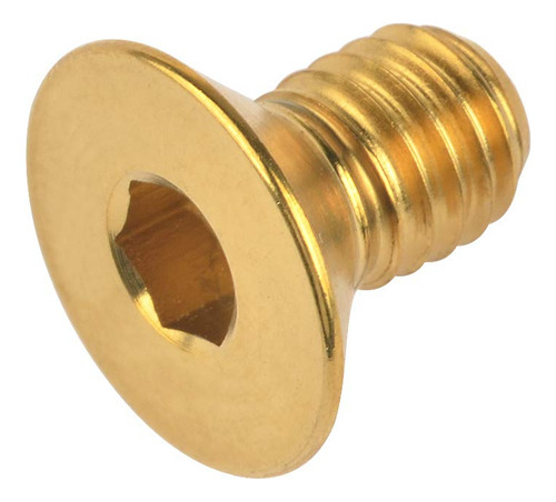 Tornillo M6x10mm De Titanio Con Cabeza Plana Y Hexagonal
