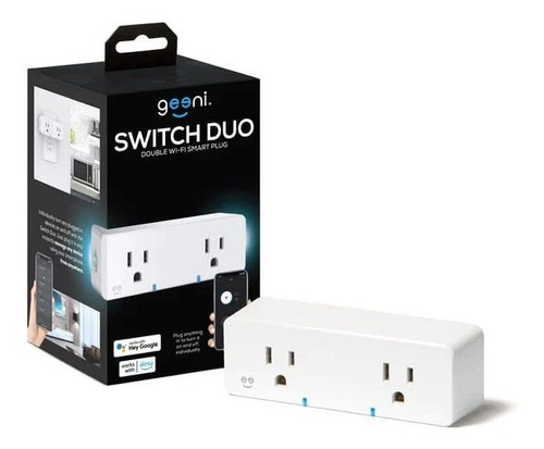 Geeni Switch Duo Conector Inteligente Doble Blanco 2 Sin