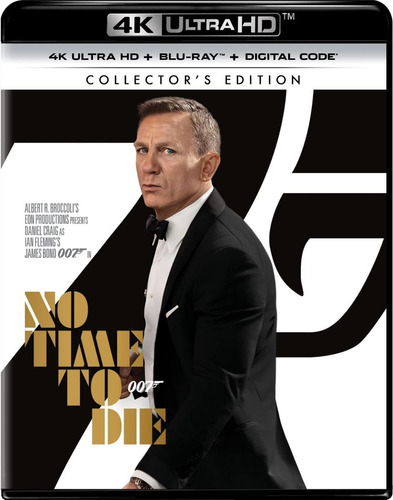 Blu Ray No Time To Die Collectors 4k Ultra Hd 007 James Bond