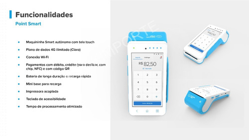 Point Smart Wifi 4g - Maquina Cartão N/ Sumup N/ Moderninha