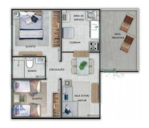 Imagem 15 de 26 de Apartamento Com 2 Dormitórios À Venda, 54 M² Por R$ 177.900,00 - Bom Viver - Biguaçu/sc - Ap3391