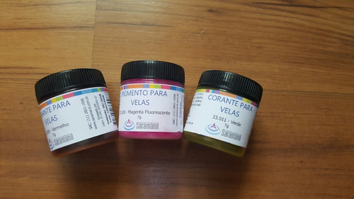 Imagem 1 de 2 de Corante Para Velas Pote Com 500 Gramas - Anilina Em Pó