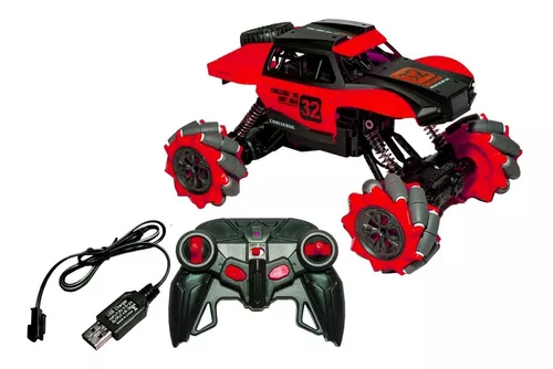 Carrinho de Controle Remoto Grande 4x4 RC Monster Truck Off-Road