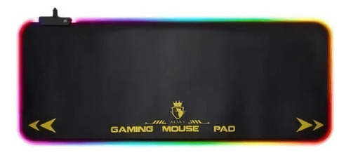 Pad Gamer Rgb Iluminado Mouse Teclado Usb Plug Color Negro Diseño impreso AOAS