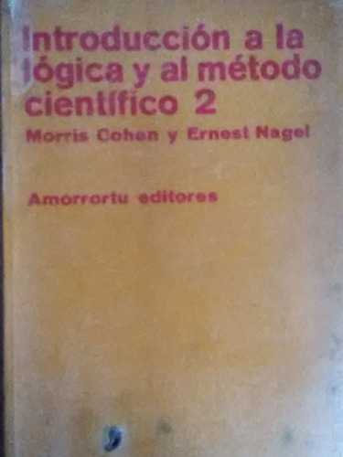 Introduccion A La Logica Y Al Metodo Cientifico  Cohen Nagel