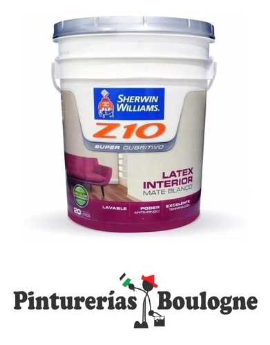 Z10 Supercubritivo Pintura Interior Mate 10 Litros Sherwin W