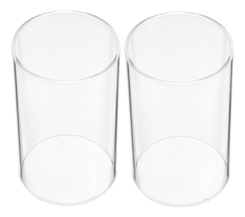 Soporte De Vela De Vidrio Transparente 2 Unidades