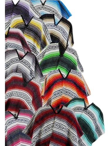 12 Ponchos Artesanales Y Economicos, Sarape, Jorongo,
